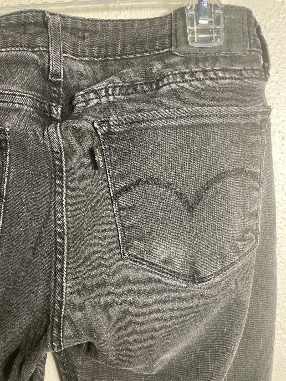 Levi's Levis Jeans 711 Women's 29 Black Pants Ankle Casual Grunge Size 29" - 5 Thumbnail