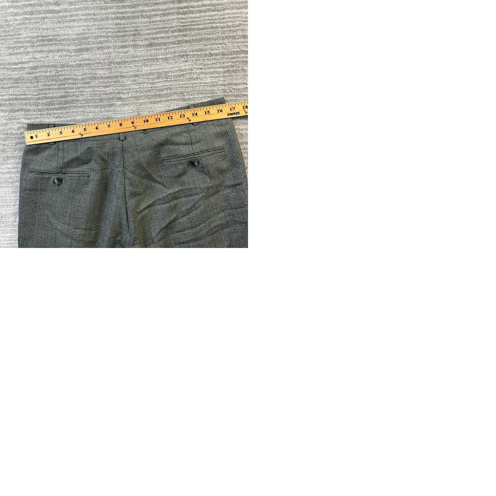 Dockers VINTAGE Dockers Pants Mens 34x28 Trousers Double Pleated USA 1995 Glen Plaid Size US 34 / EU 50 - 9 Thumbnail