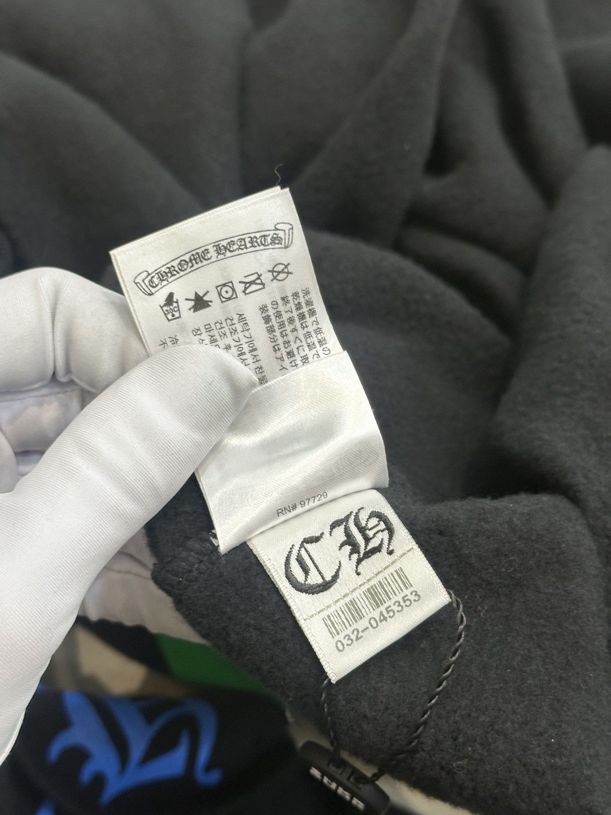 Chrome Hearts CHROME HEARTS STENCIL HOODIE BLACK Size US S / EU 44-46 / 1 - 10 Thumbnail