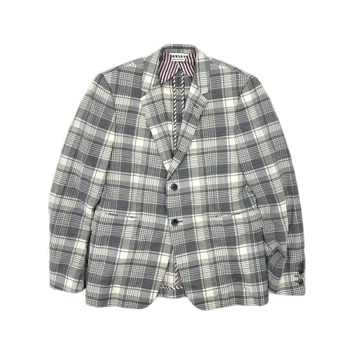 Thom Browne Thom Browne Gray Plaid Long Sleeve Suit -2507 Size US S / EU 44-46 / 1 - 8 Thumbnail