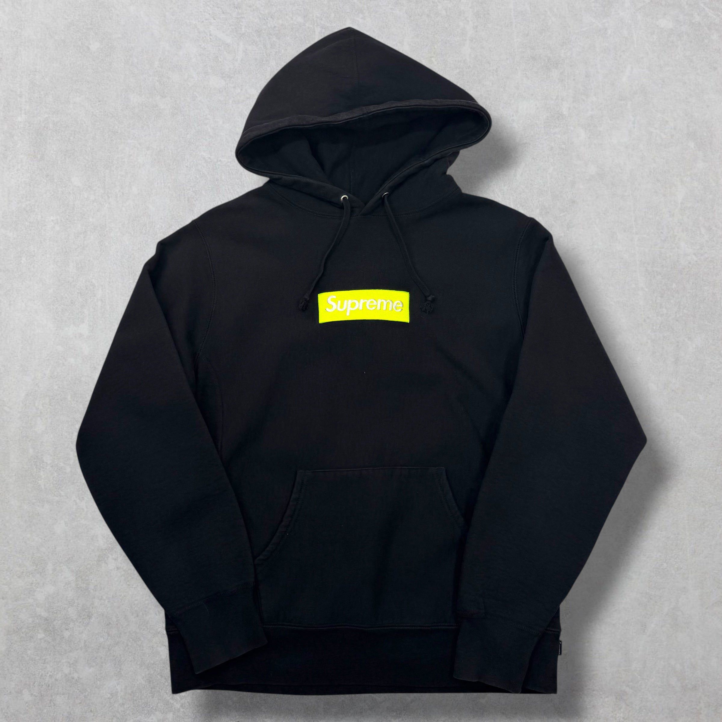 Supreme Supreme Neon Box Logo Hoodie Black M Size US M / EU 48-50 / 2 - 1 Thumbnail
