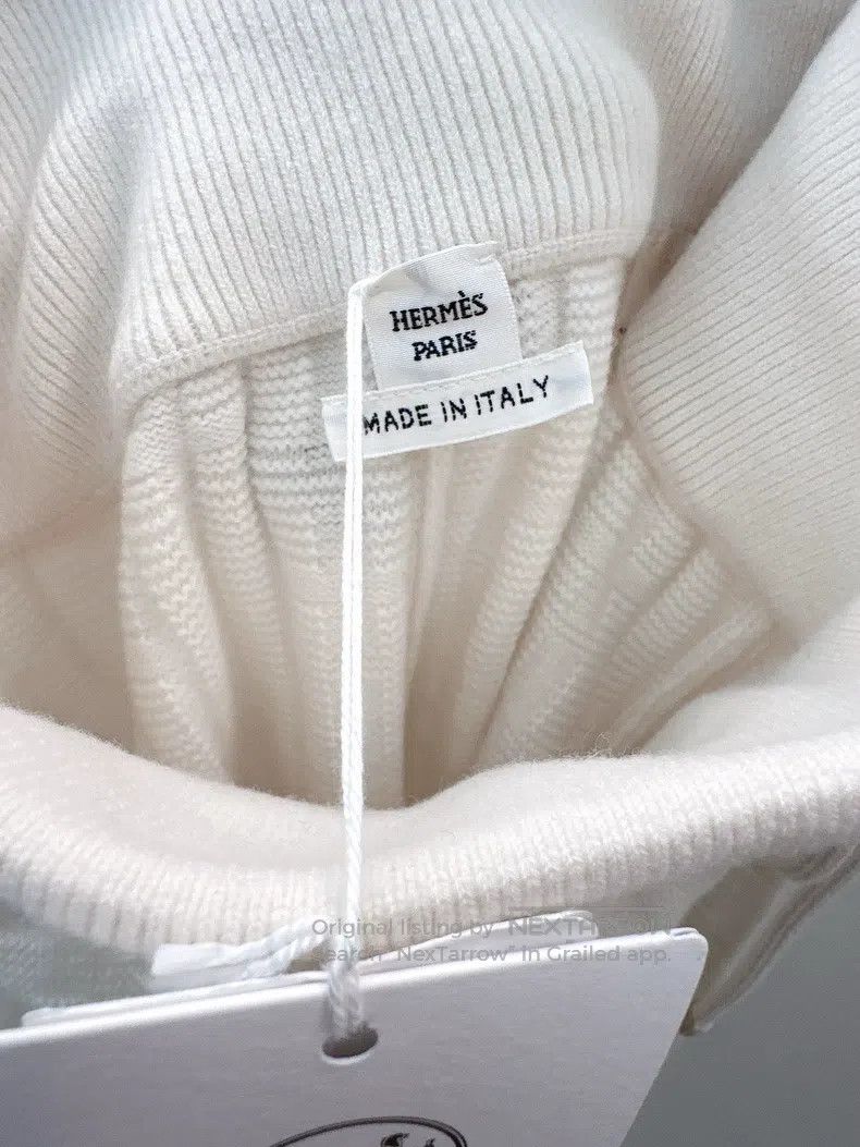 Hermes Hermes Beige wool trousers Size 25" / US 0 / IT 36 - 3 Thumbnail