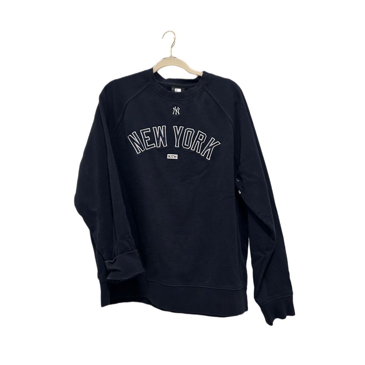 image of Kith x Yankees Crewneck in Navy, Men's (Size XL)