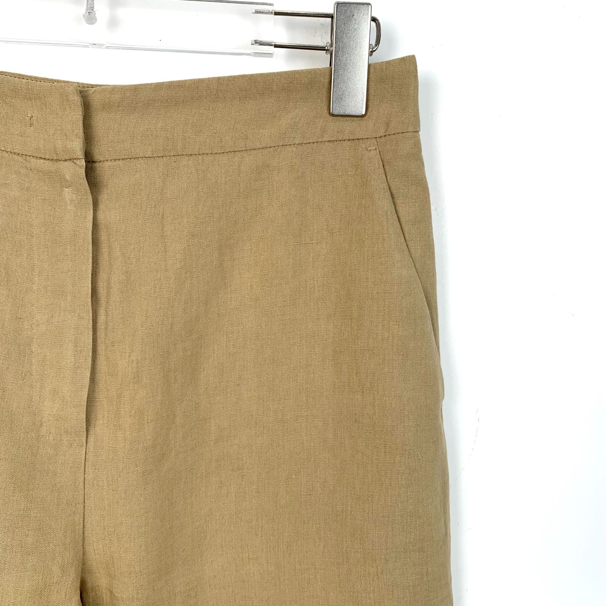 Max Mara Maxmara Wide-Leg Brown Linen Pants 42 Made In Italy Luxuriou Size 42" / US 20 - 8 Thumbnail