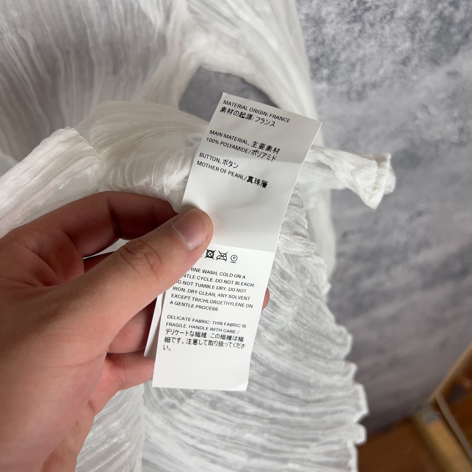 Our Legacy Our Legacy Blouse Women's Size 34 White Polymide ` Size XXS / US 00 / IT 34 - 7 Thumbnail