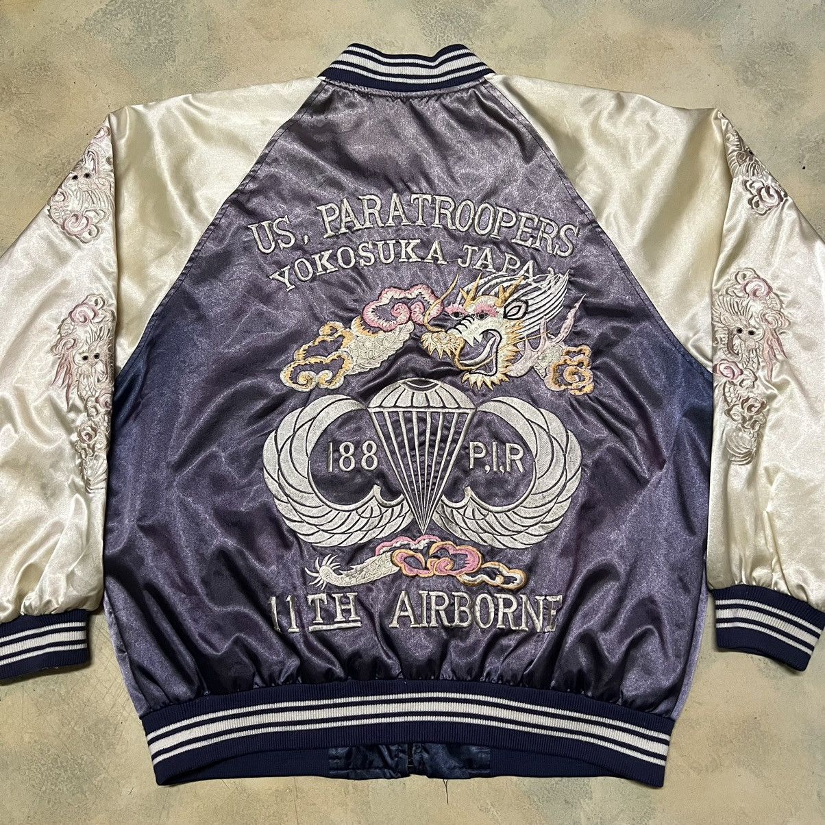Japanese Brand Sukajan Big Logo Bomber Style Jacket Size US L / EU 52-54 / 3 - 4 Thumbnail