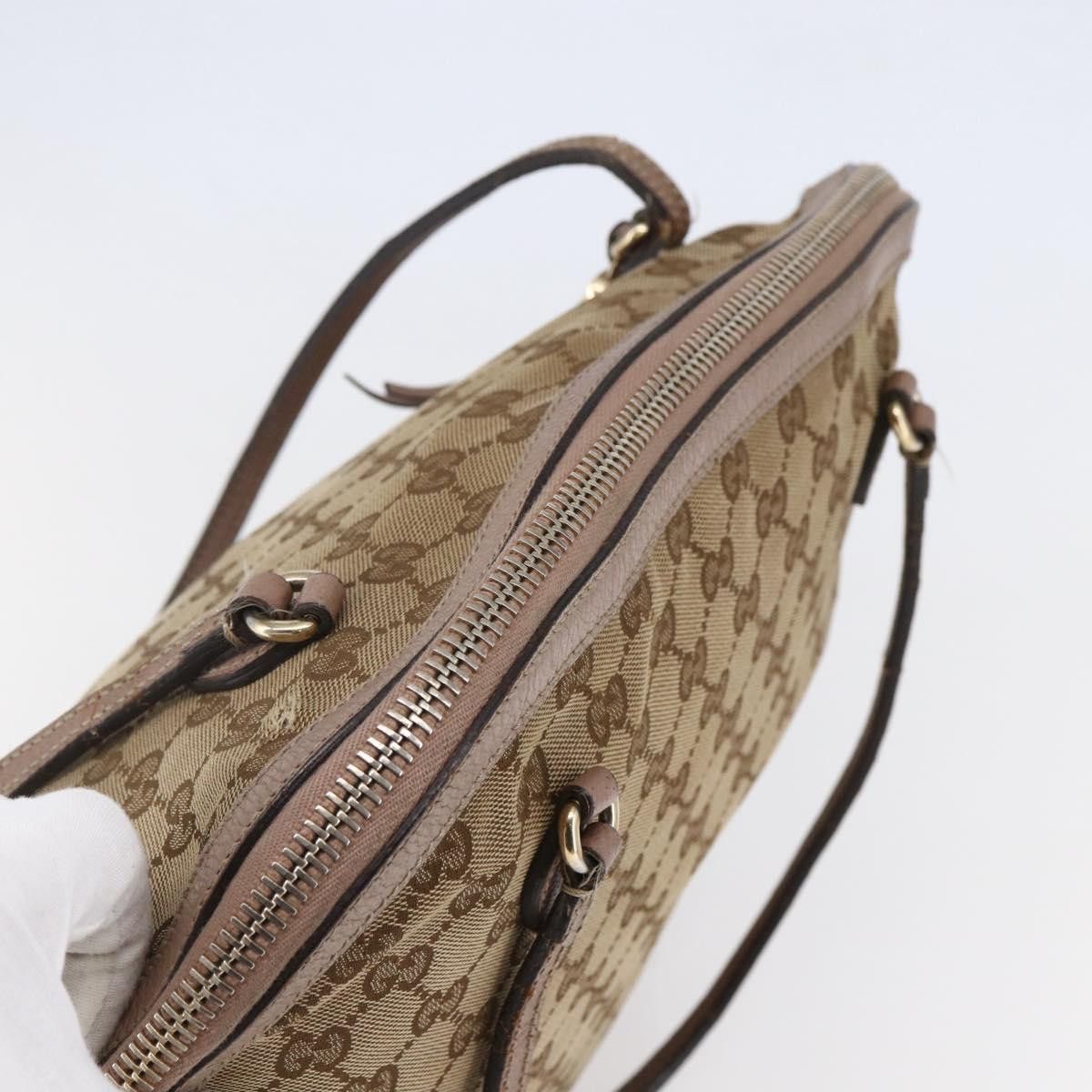Gucci GUCCI GG Canvas Shoulder Bag Beige Gold Size ONE SIZE - 6 Thumbnail