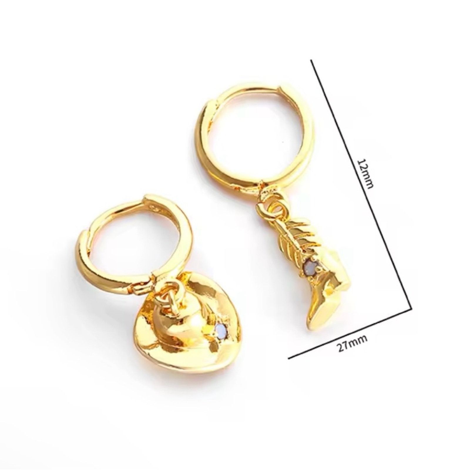 Other Cowboy Hat and Boots Hoop Earrings Size ONE SIZE - 5 Thumbnail
