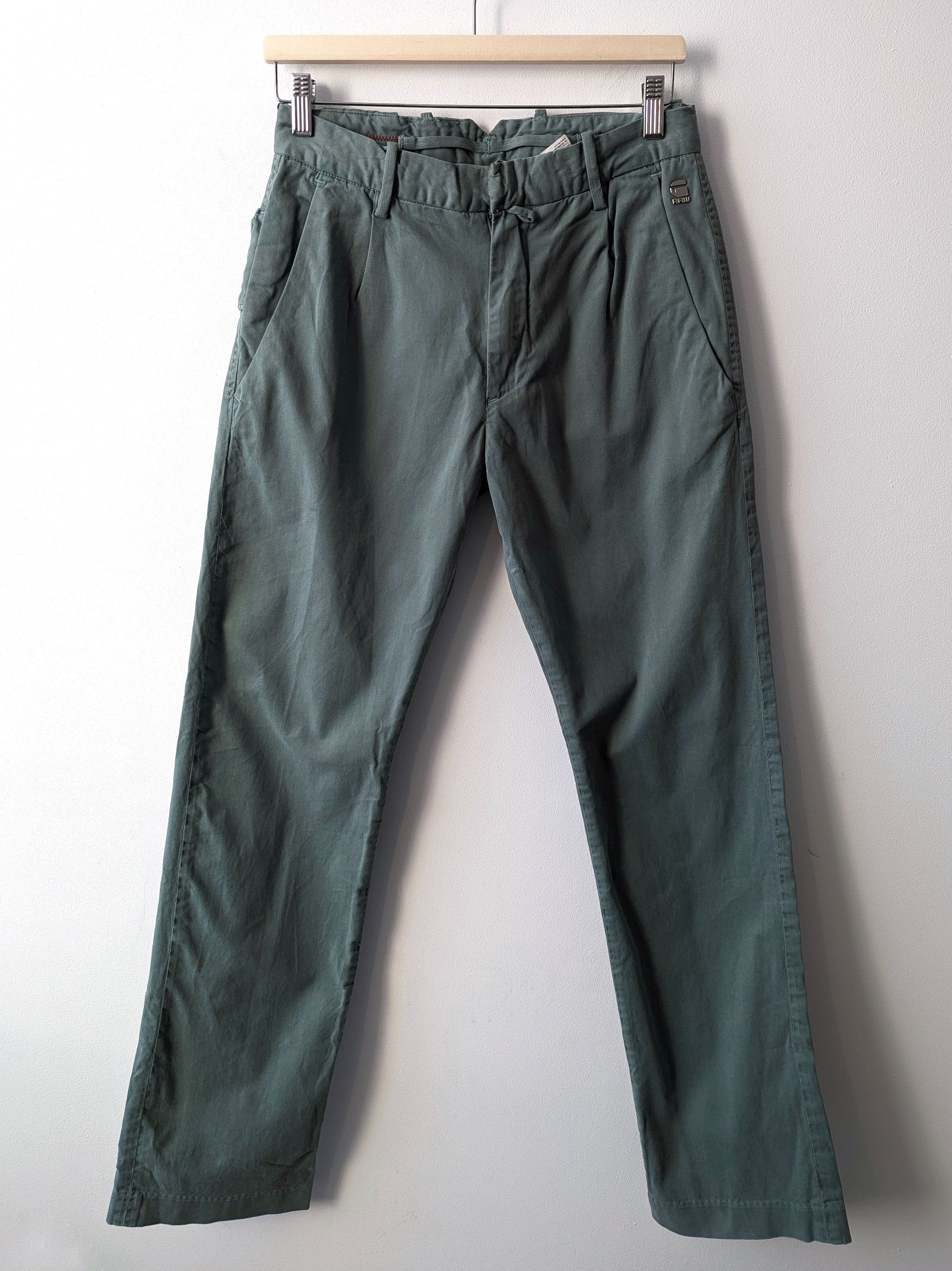 G-Star G-Star RAW Olive Green Tapered Chino Pants Size US 29 - 1 Thumbnail
