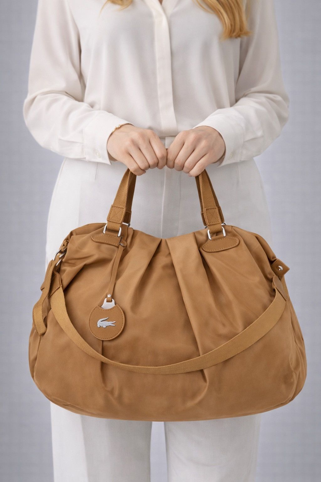 Lacoste Lacoste Tan Duffel / Shoulder Bag – Excellent Pre-Owned Size ONE SIZE - 9 Thumbnail