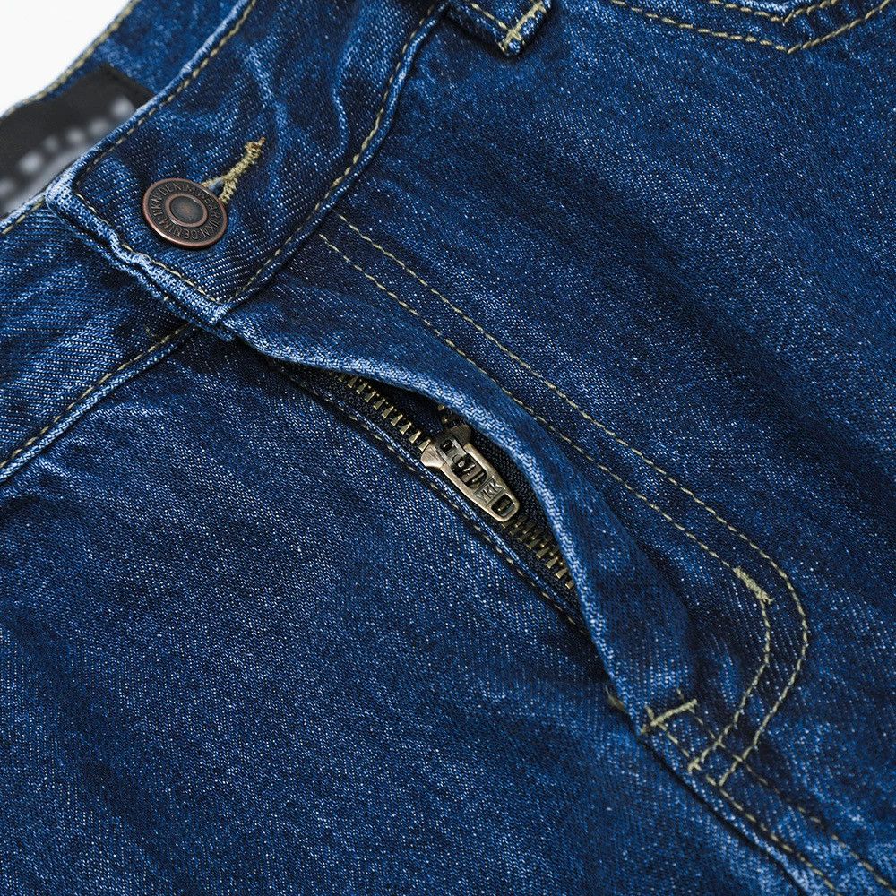 Men's workwear high street patchwork scimitar loose jeans