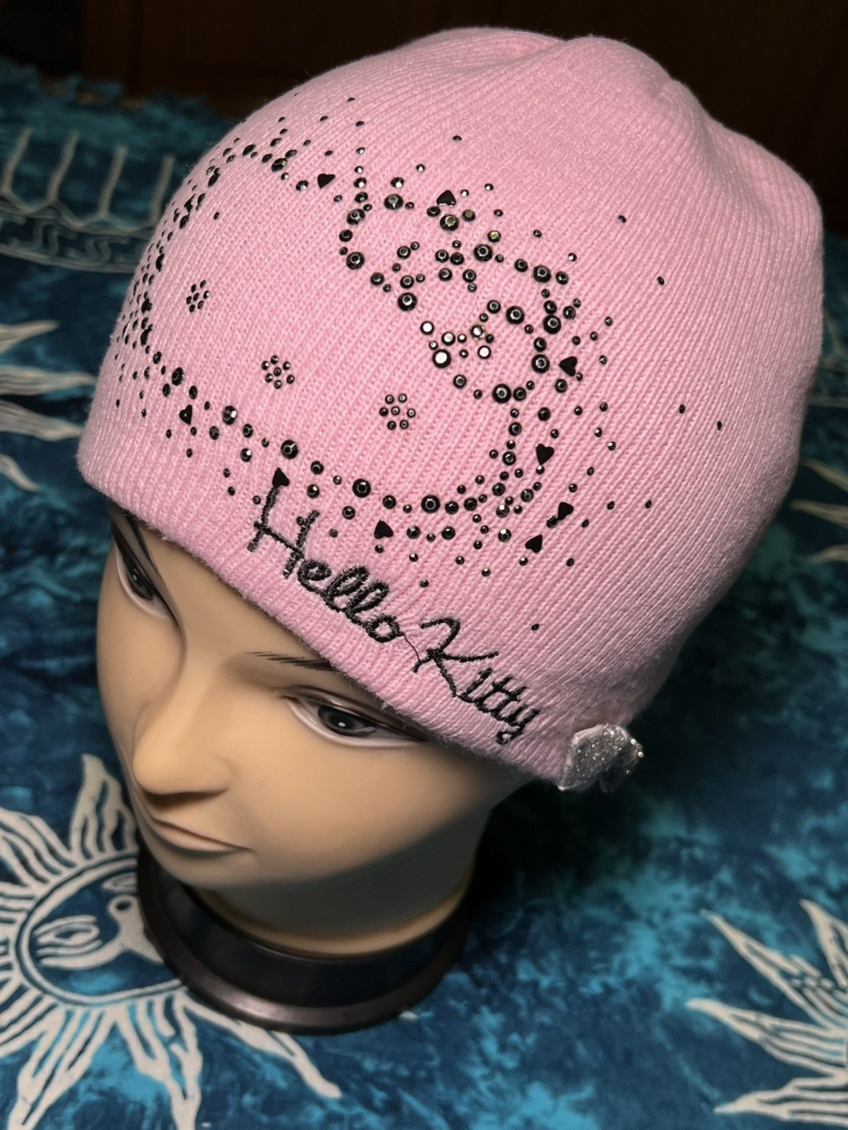 Japanese Brand Y2k Hello Kitty Beanie Hat Hello Bunny Big Logo Size ONE SIZE - 20 Thumbnail