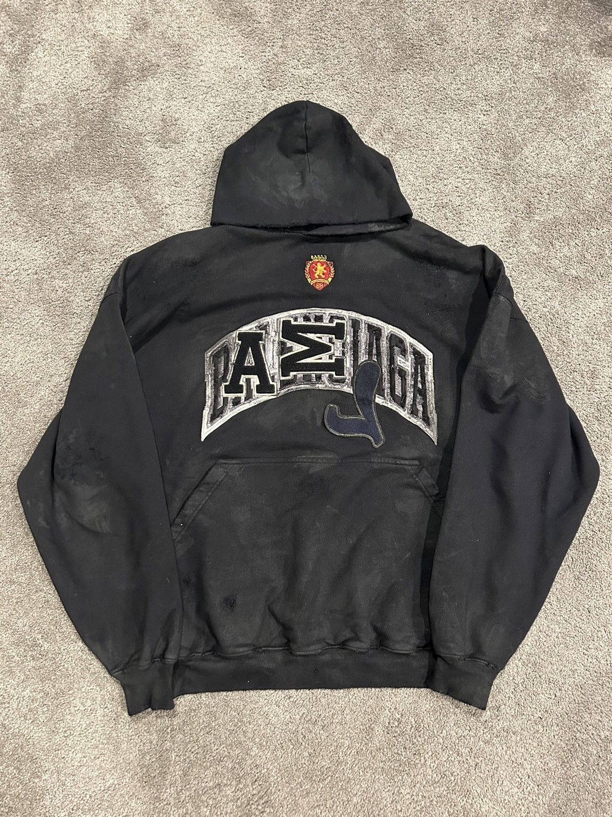 image of Balenciaga Skater Hoodie Black, Men's (Size Small)