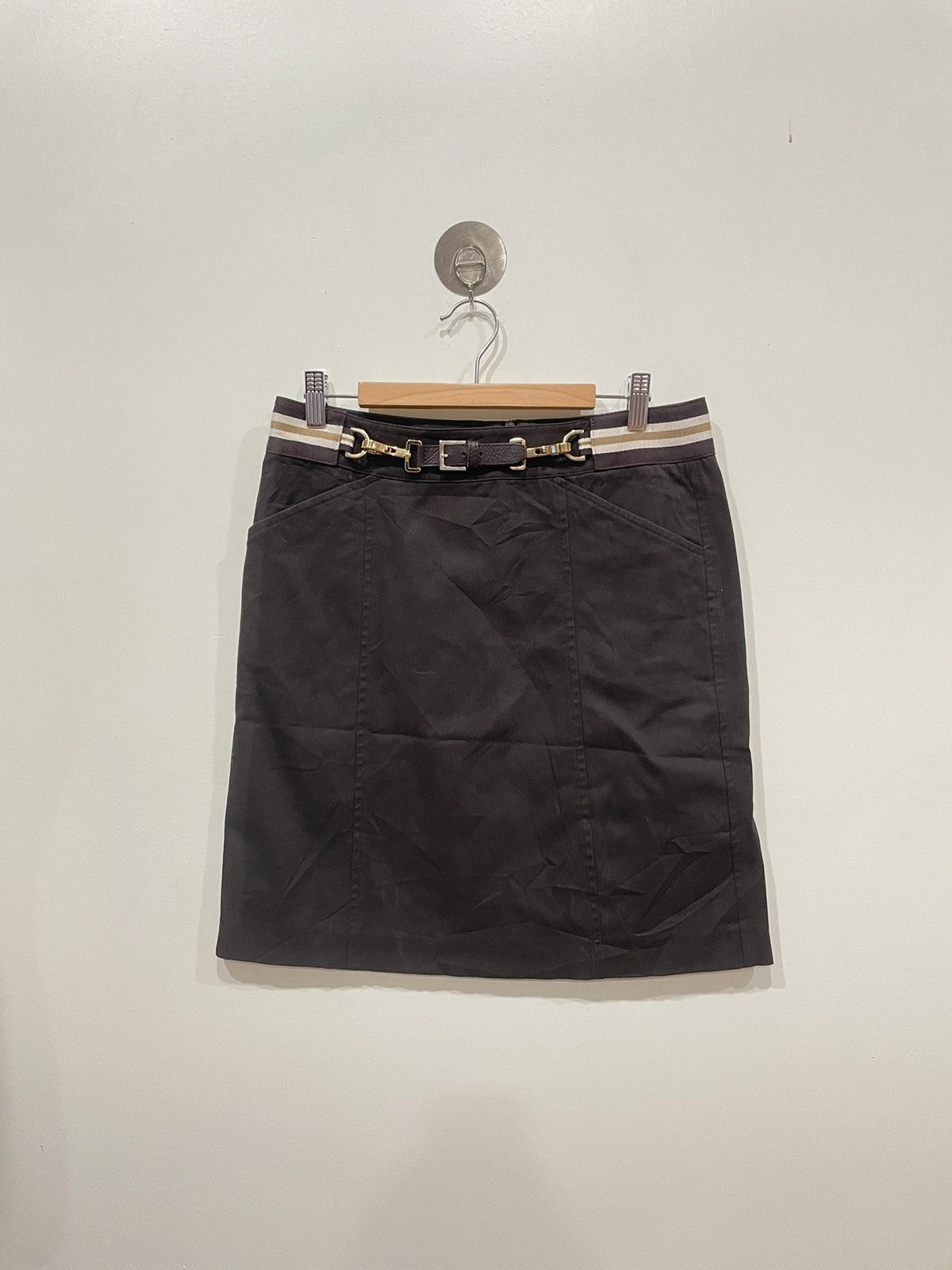 Max Mara ‘S MaxMara Belted Mini Skirt Size 31" - 1 Thumbnail