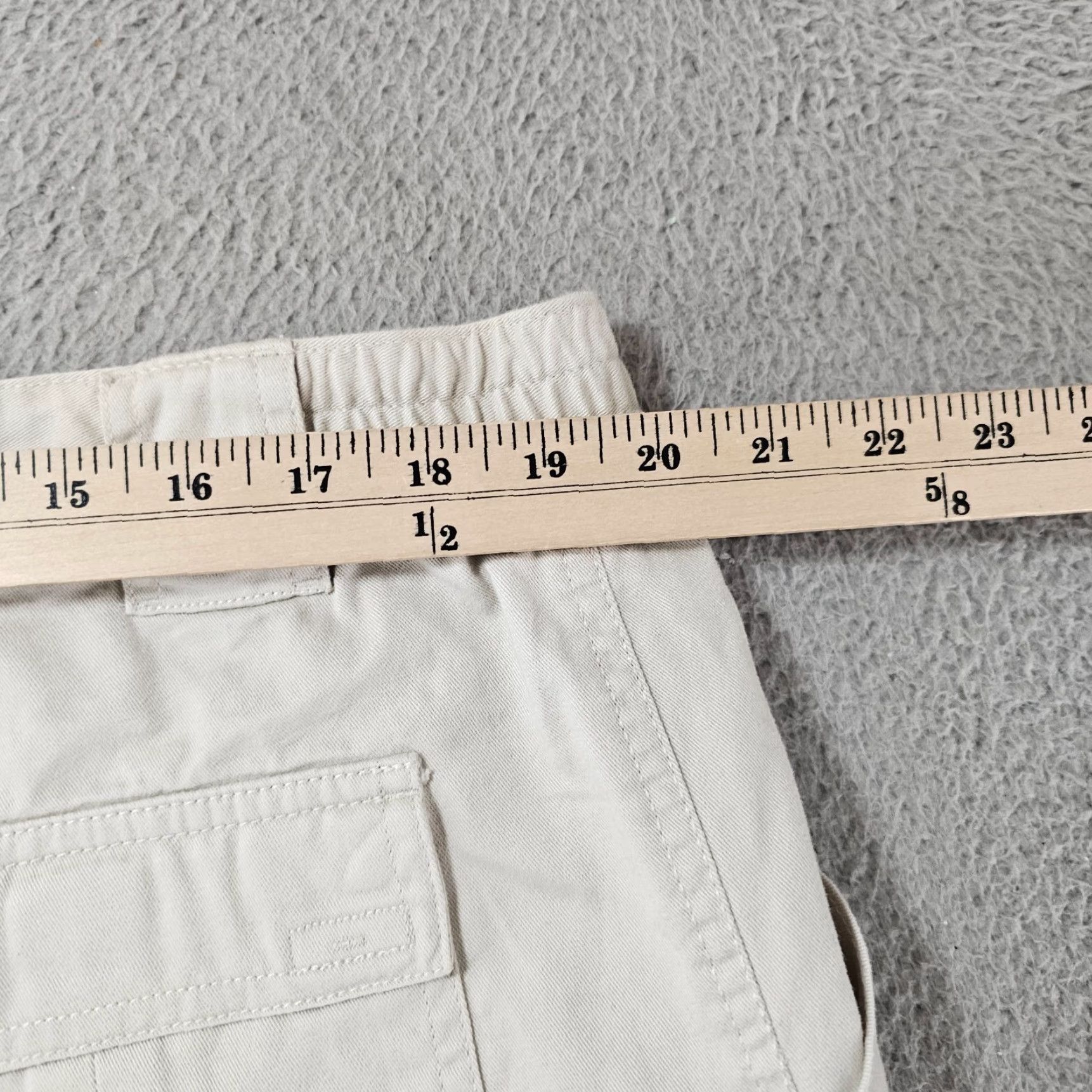 Vintage Natural Issue Shorts Mens 40 Stone Beige Cotton Cargo 7" Inseam Chinos Outdoor Golf Slim Regular Waist 40 Size US 40 / EU 56 - 5 Thumbnail