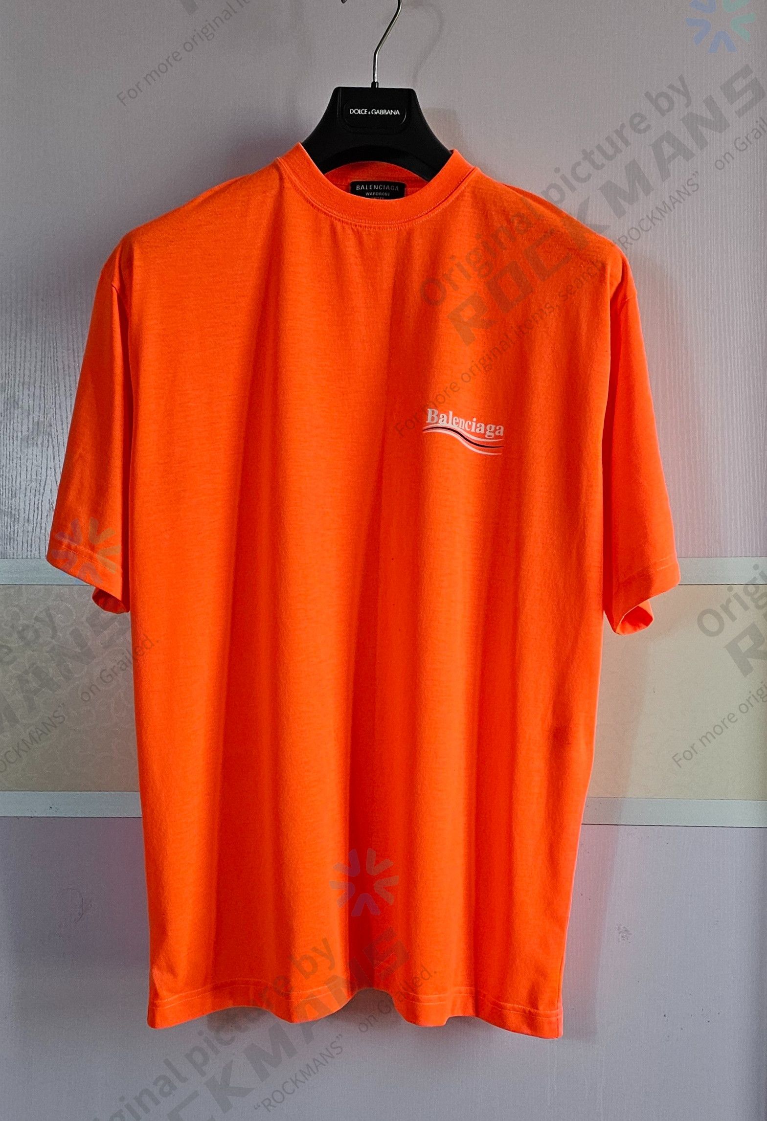 Balenciaga Balenciaga Orange Orpolitical Campaign Oversize T shirts XS Size US XS / EU 42 / 0 - 3 Thumbnail