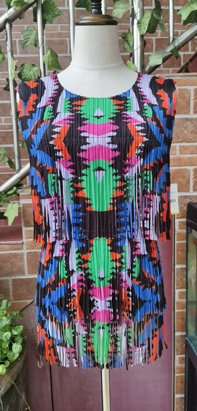 Issey Miyake Issey Miyake Colorful Tassel Top Size XL / US 12-14 / IT 48-50 - 1 Thumbnail