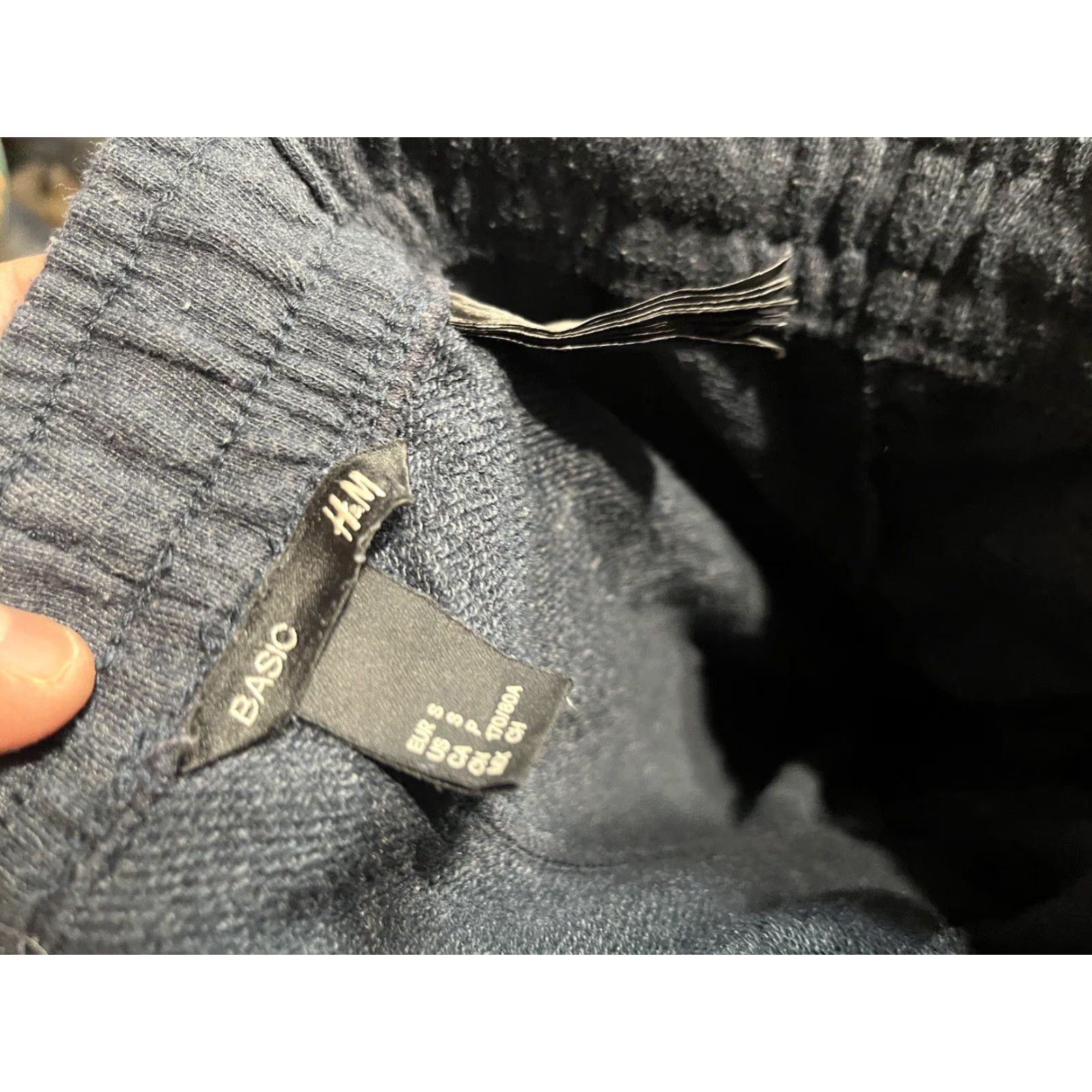 H&M H&M Sweatpants Unisex Adults Drawstring Navy Blue Size S Size 28" / US 6 / IT 42 - 5 Thumbnail