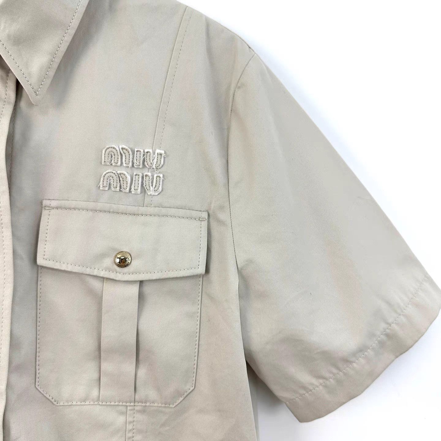 Miu Miu Miu Miu Cargo-Style Casual Short Jacket K12 Size XS / US 0-2 / IT 36-38 - 5 Thumbnail