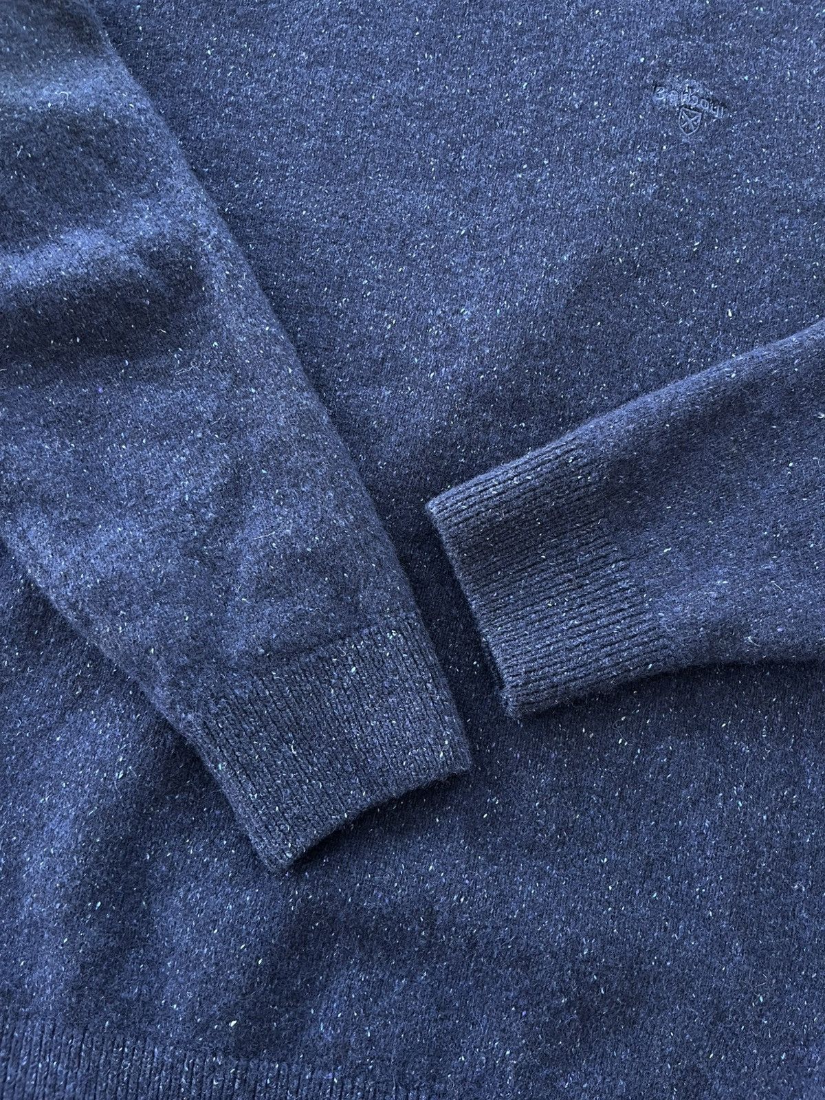 Barbour Vintage Barbour Navy Luxury Avantgarde Knit Wool Sweater Y2K Size US M / EU 48-50 / 2 - 11 Thumbnail