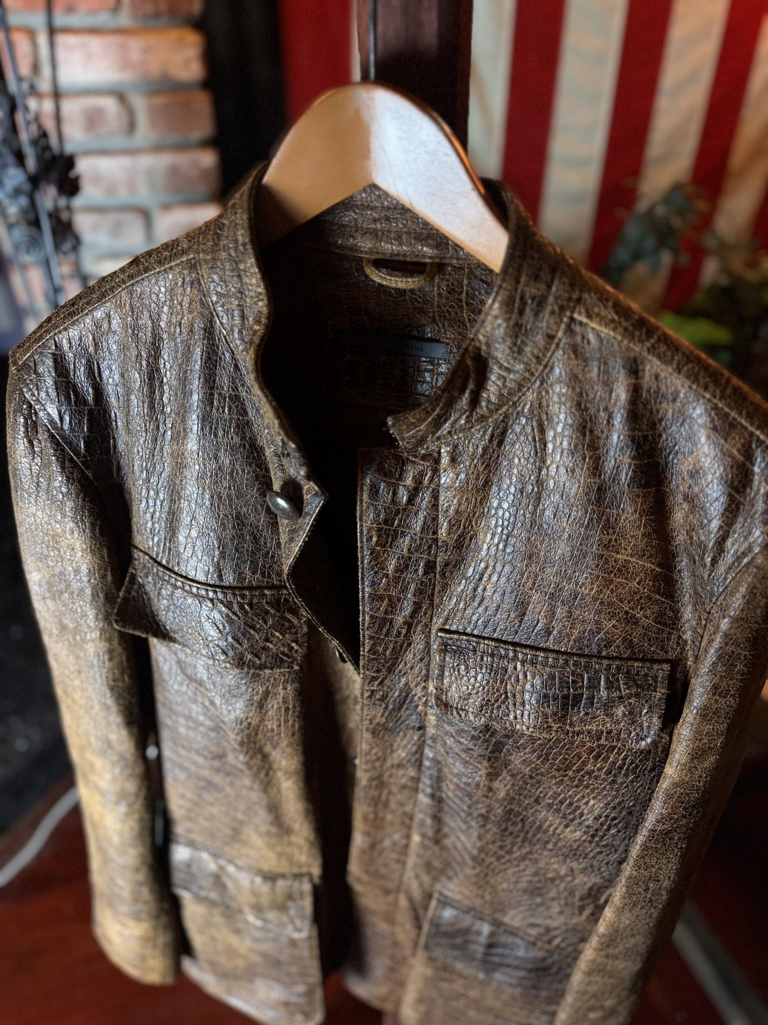 John Varvatos *RARE* 2006 JOHN VARVATOS LEATHER JACKET sz. 50 Size US M / EU 48-50 / 2 - 5 Thumbnail