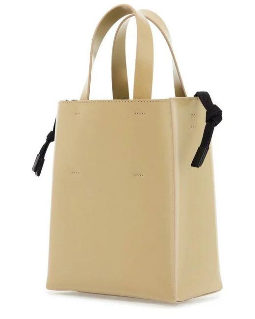 Marni o1s22i1n0525 Size: OS / Leather Shopping Bag in Beige Size ONE SIZE - 2 Thumbnail