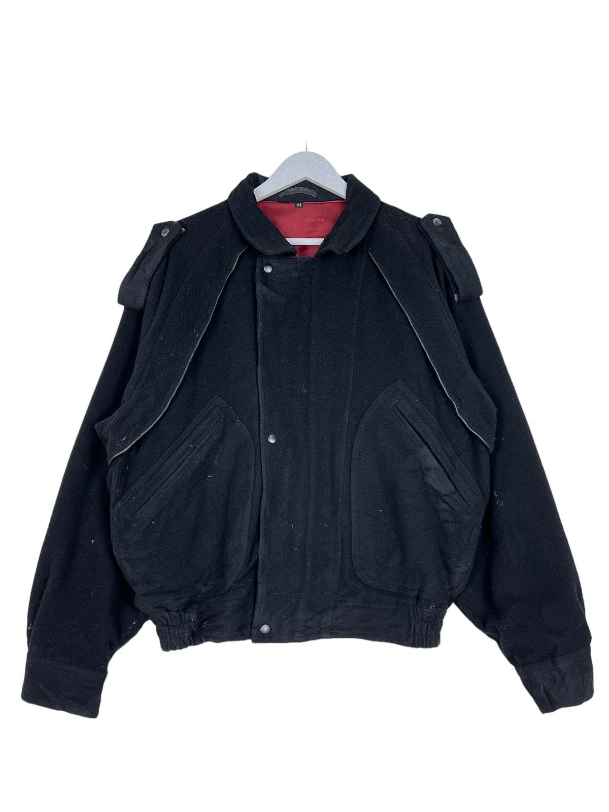 Issey Miyake 🔥 Vintage Silverridge Wool Police Bomber Jacket Size US M / EU 48-50 / 2 - 2 Thumbnail