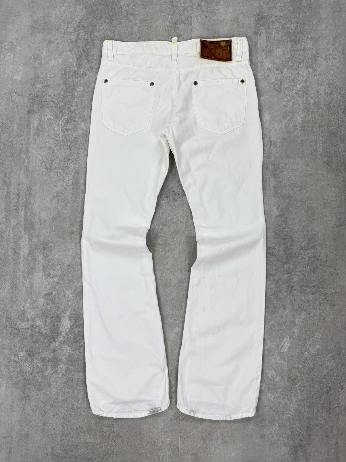 Dsquared2 Dsquared2 Big Cheif Flated White Jeans Cotton/Linen size 48 Size 30" / US 8 / IT 44 - 4 Thumbnail