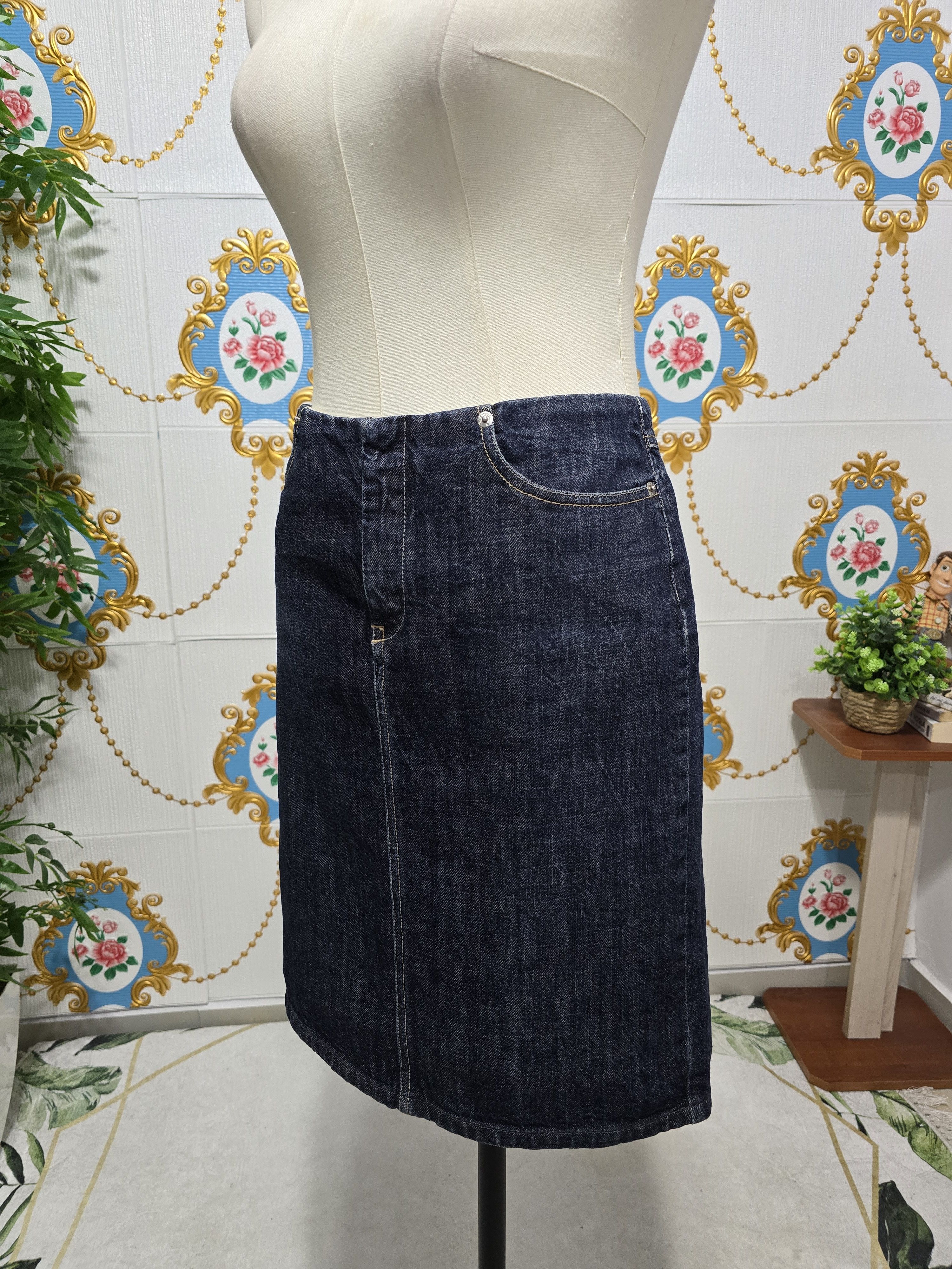 Diesel × Vintage DIESEL jeans skirt women size Medium ,rare beautiful Size 29" - 10 Thumbnail