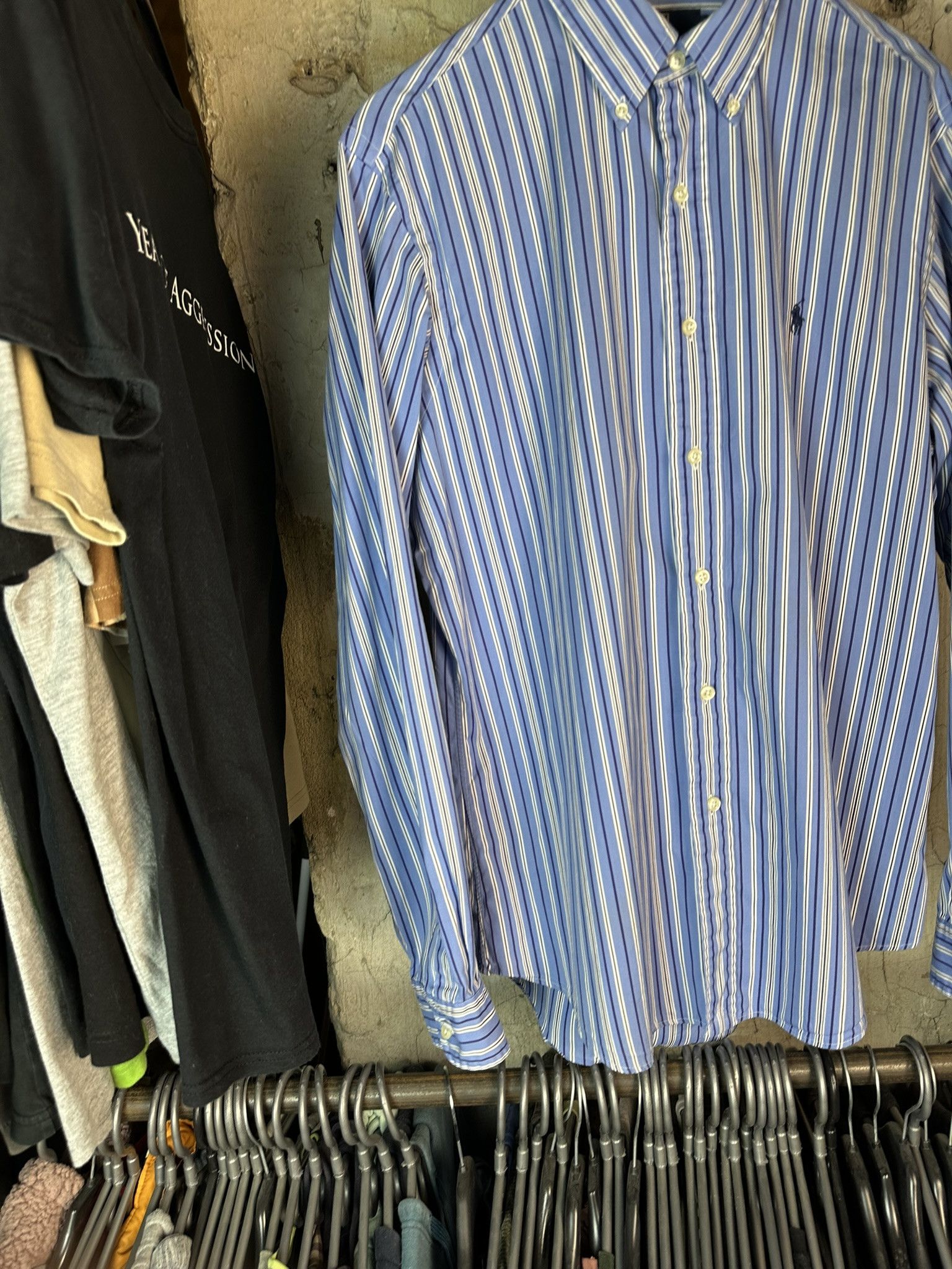 Polo Ralph Lauren Vintage Polo Ralph Lauren Stripped Button Up Shirt Size US XL / EU 56 / 4 - 2 Thumbnail