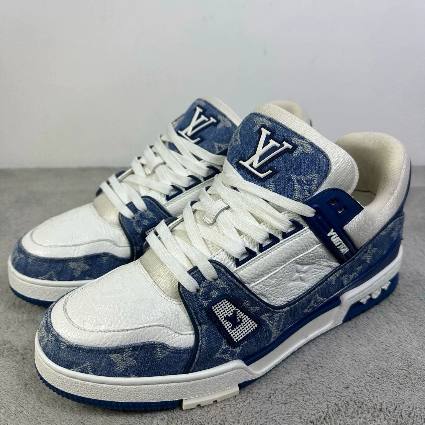 Louis Vuitton Louis Vuitton Training Denim Blue Lowtop Sneakers 43.5 Men Size US 10.5 / EU 43-44 - 1 Thumbnail