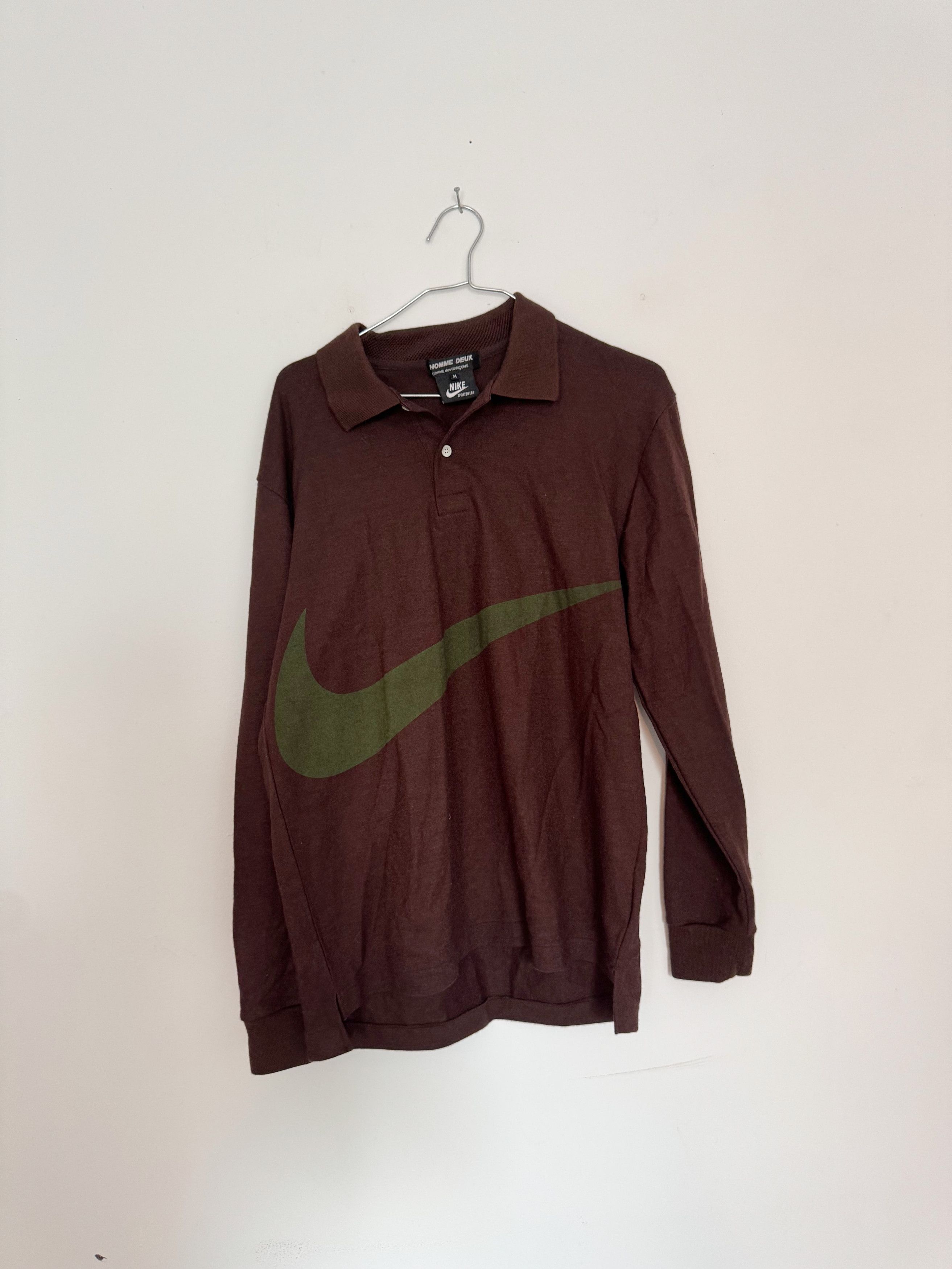 Comme des Garcons Homme Deux Comme des Garcons Homme Deux Nike Checkmark Knit Polo Size US S / EU 44-46 / 1 - 1 Thumbnail