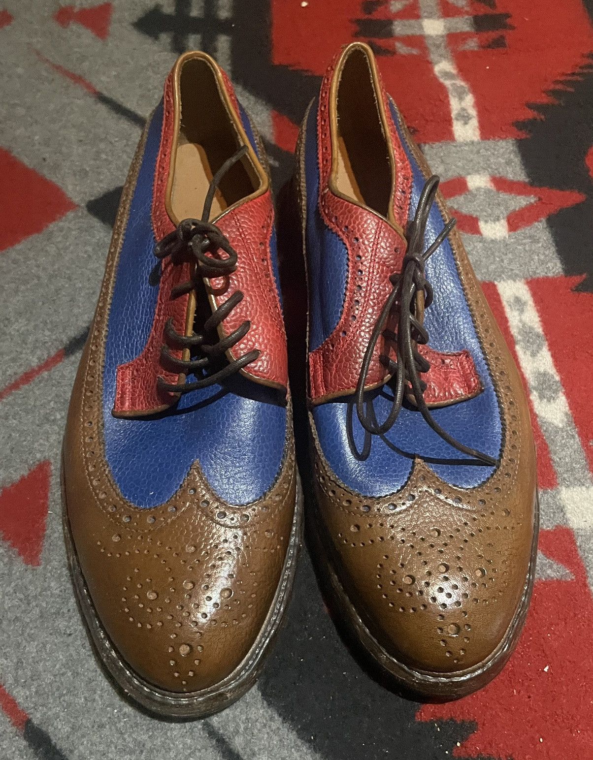 Ralph Lauren Tri Color Wing Tips Grailed