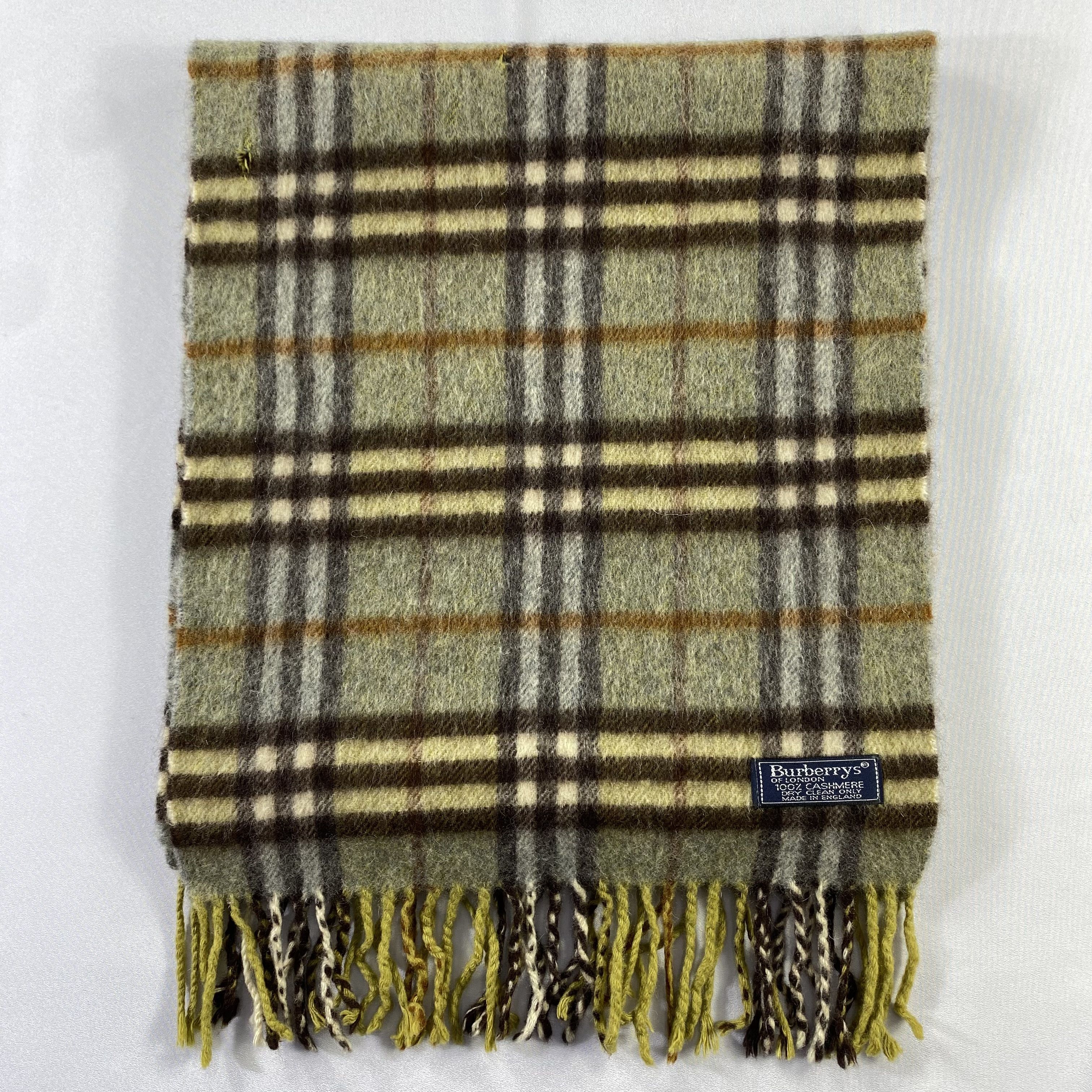Burberry × Vintage Burberry Scarf Neck Wrap Cashmere Muffler Size ONE SIZE - 9 Thumbnail