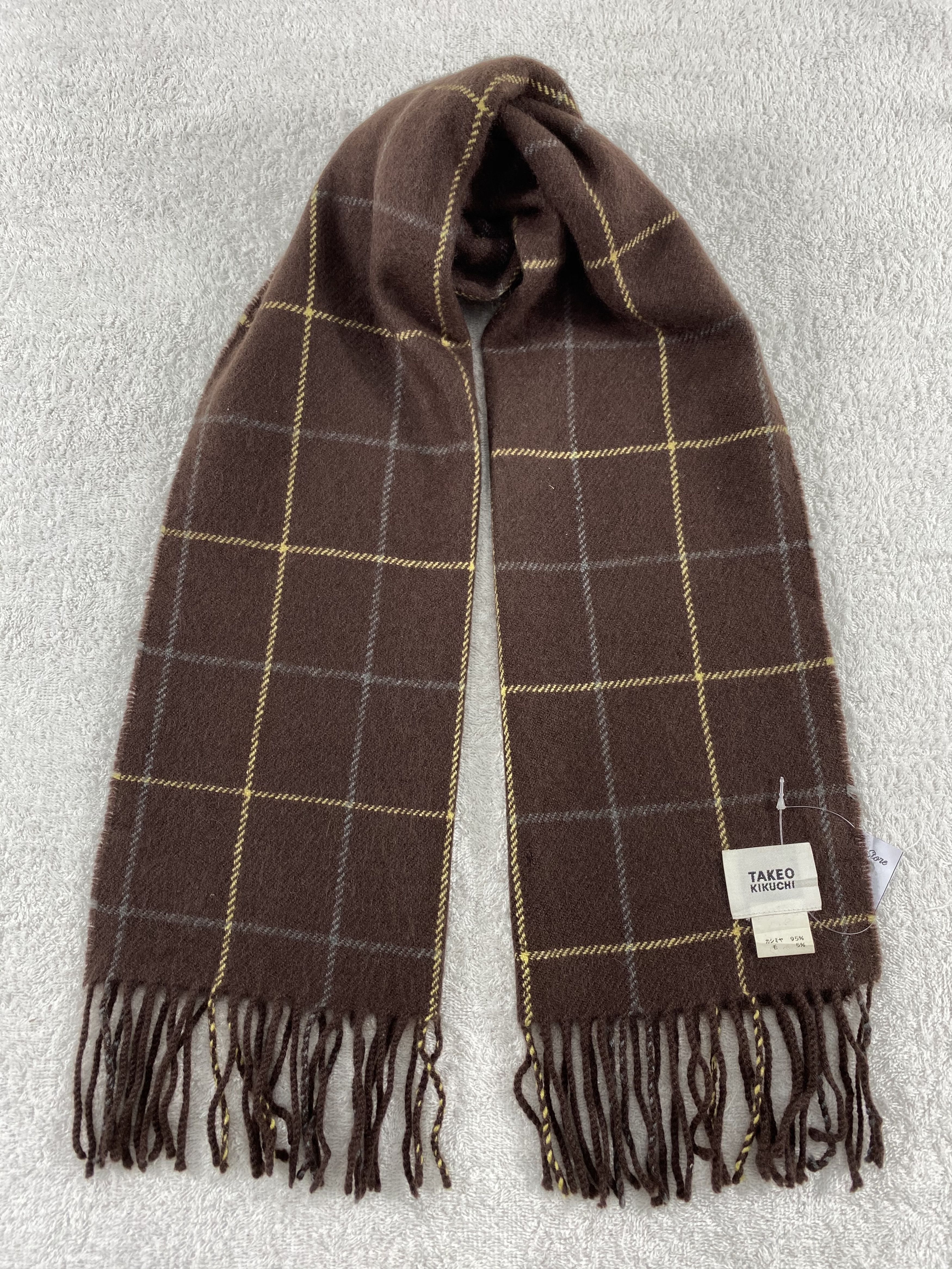 Takeo Kikuchi × Vintage Takeo Kikuchi Scarf / Muffler / Neckwear - WW1665 Size ONE SIZE - 1 Thumbnail