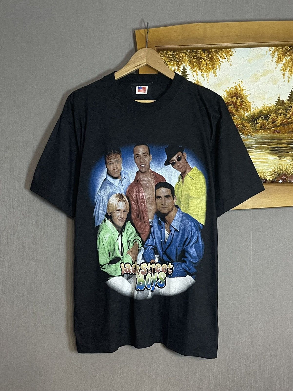 Rap Tees × Vintage Rare Vintage 90s Backstreet Boys Double Sided AOP T-shirt Size US L / EU 52-54 / 3 - 2 Thumbnail