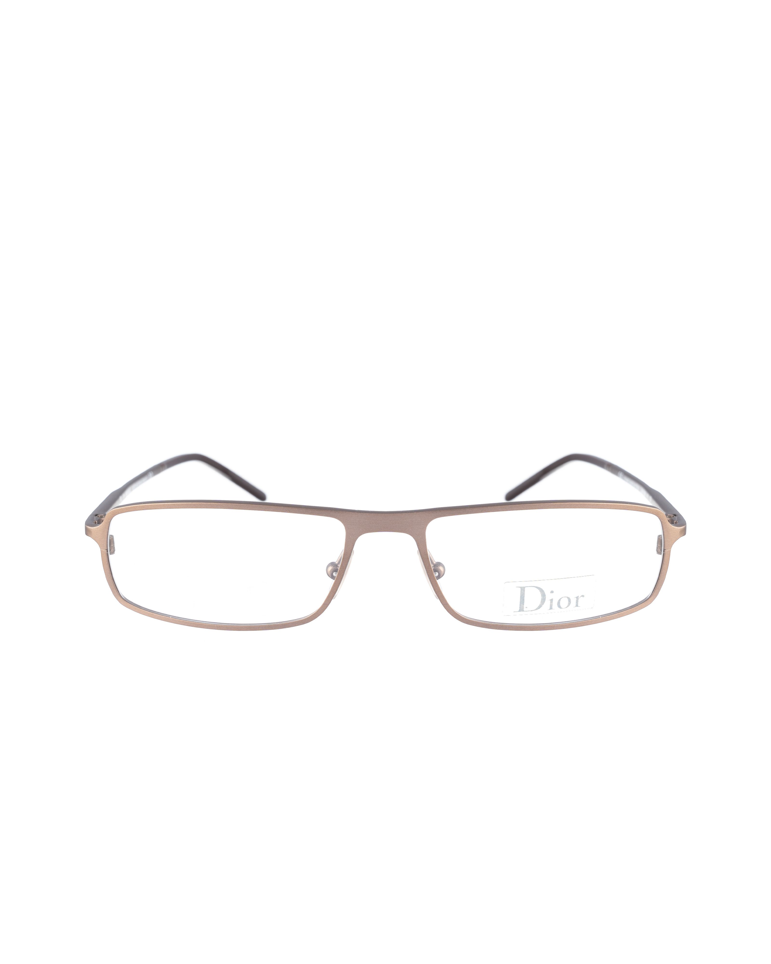 Dior Dior Homme 00s Metallic Matte Brown Gold Glasses Size ONE SIZE - 1 Thumbnail