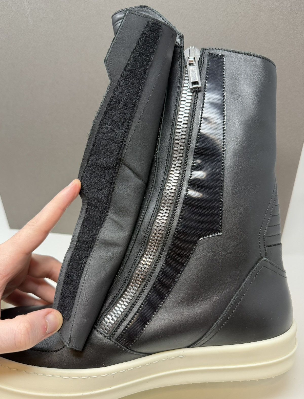 Rick Owens Rick Owens Biker Moto Sneaker Black Size US 9 / EU 42 - 8 Thumbnail