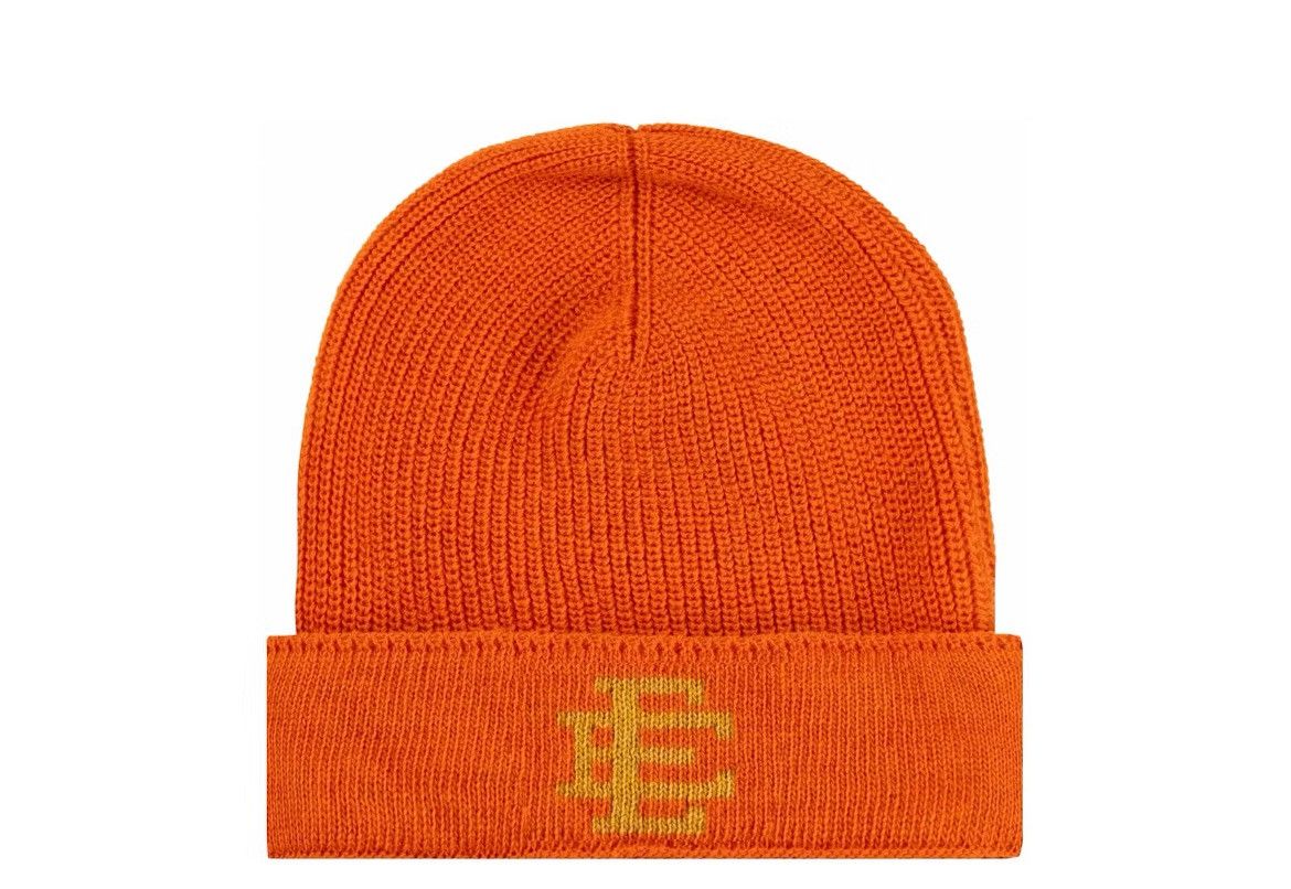 Eric Emanuel Eric Emanuel EE Orange w yellow winter hat beanie Size ONE SIZE - 1 Thumbnail