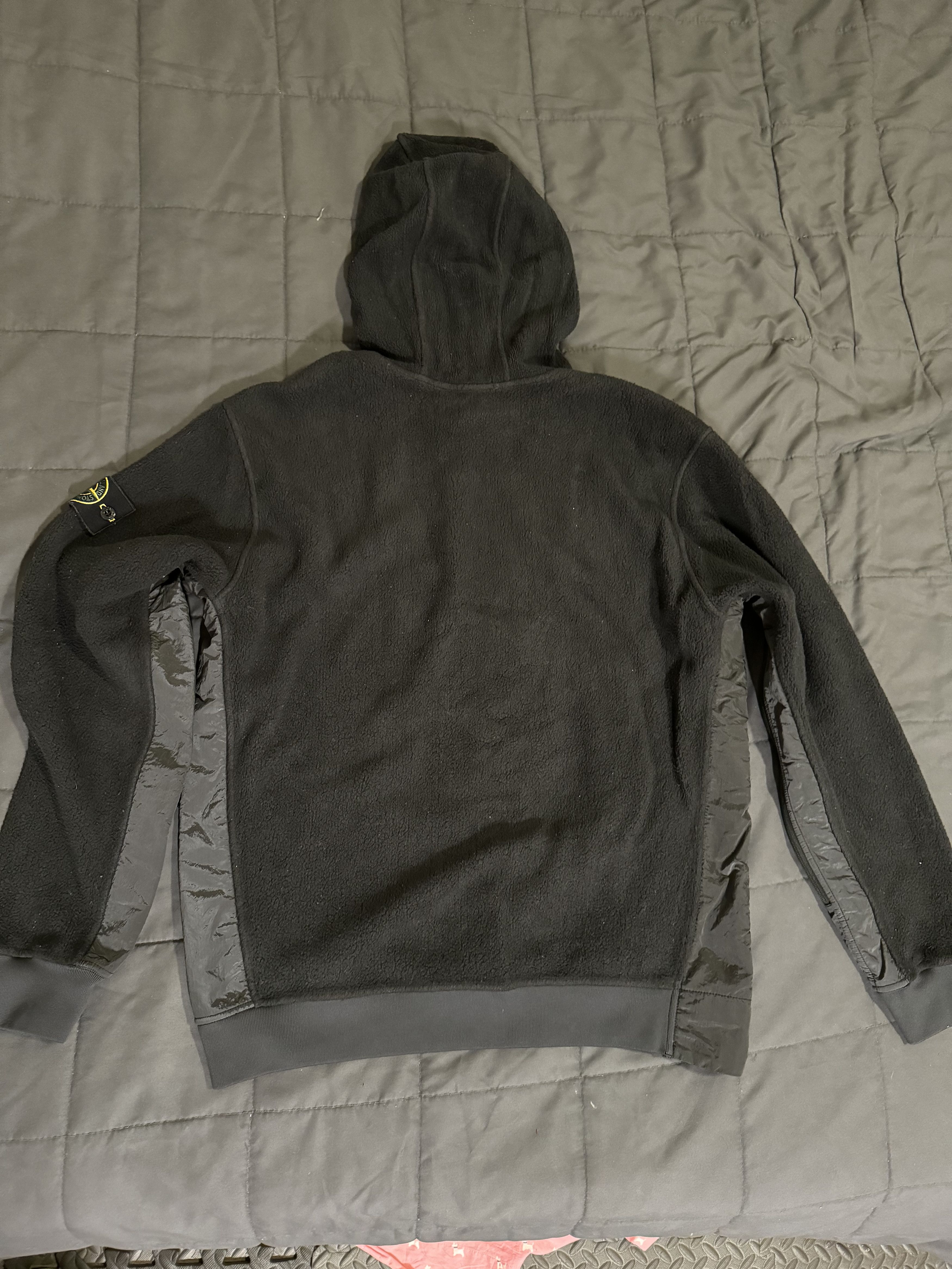 Stone Island Stone Island Fleece Hoodie w/ Nylon Metal Paneling 671564038 Size US XL / EU 56 / 4 - 2 Thumbnail