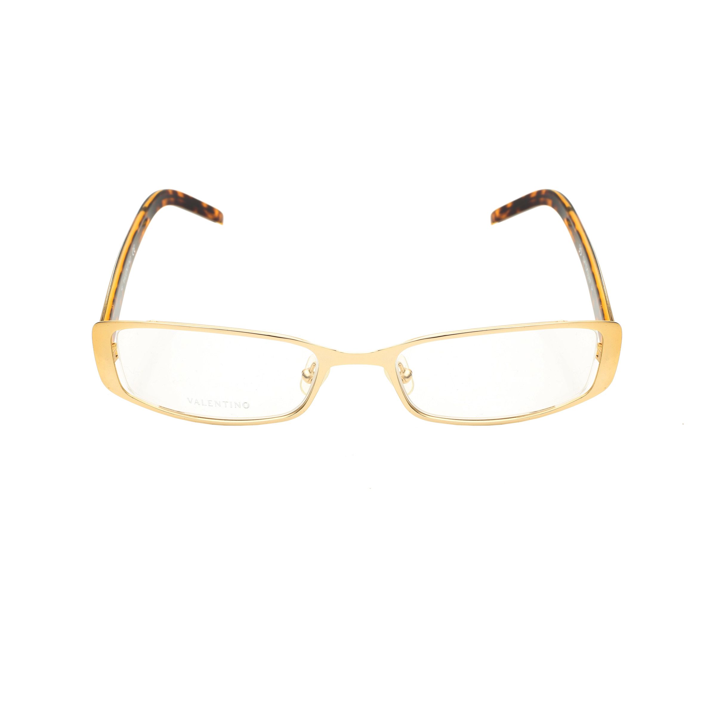 Valentino Valentino '90s Gold & Brown Crystals Metal Glasses Size ONE SIZE - 1 Thumbnail