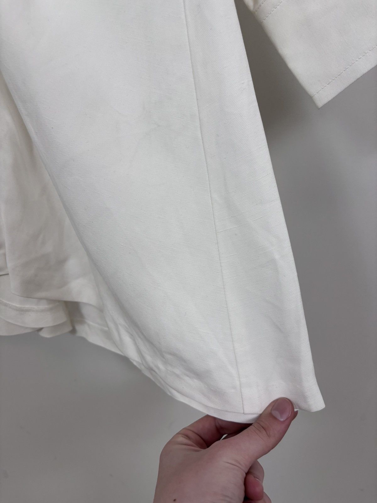 Sandro Sandro Paris Celia NWT Women’s White Ecru Linen Dress Size XS / US 0-2 / IT 36-38 - 5 Thumbnail