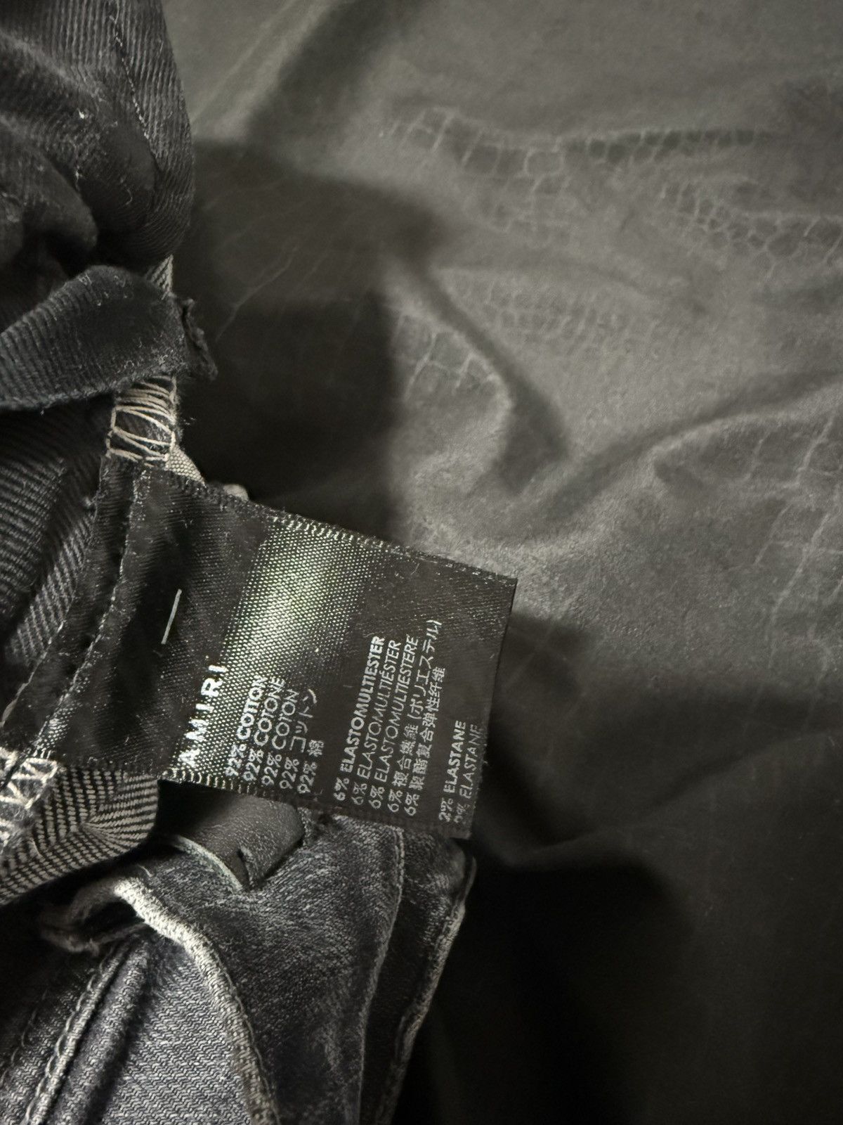 Amiri Black wash grey amiri bandana patches Size US 32 / EU 48 - 6 Thumbnail