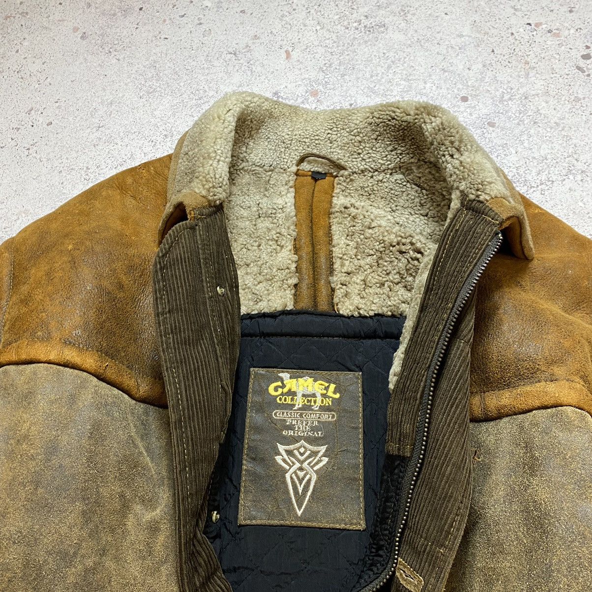 Camel × Japanese Brand × Vintage Vintage 90s Leather Camel Jacket Coat Y2K Avantgarde Retro Size US XL / EU 56 / 4 - 3 Thumbnail