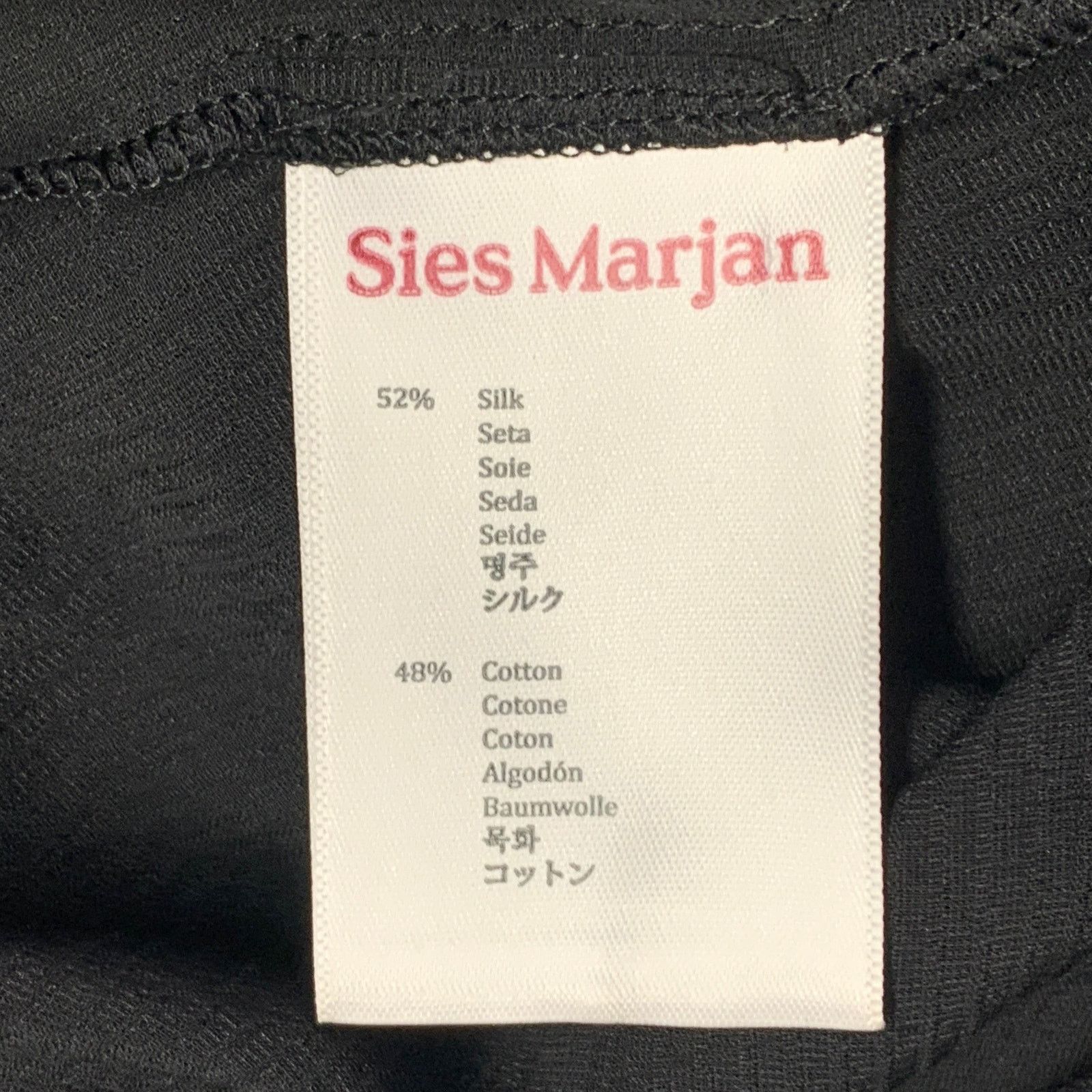 Sies Marjan S Black Velvet Silk Cotton Button Up Shirt Pants Set Size US S / EU 44-46 / 1 - 8 Thumbnail