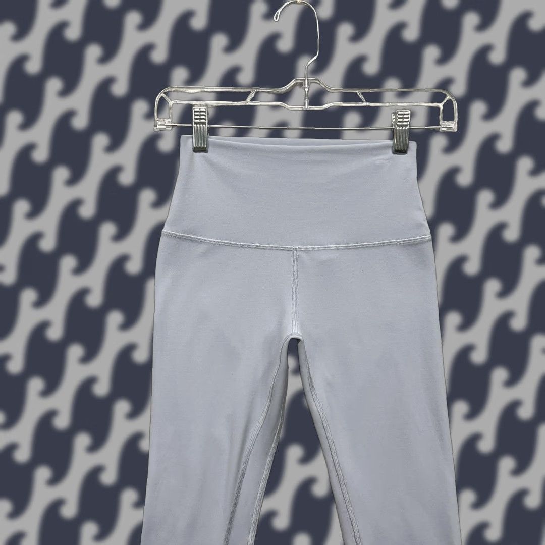 Lululemon Align Crop 21" Leggings Womens 4 Blue High Rise Yoga Athletic Nulu in Grey (Size 27)