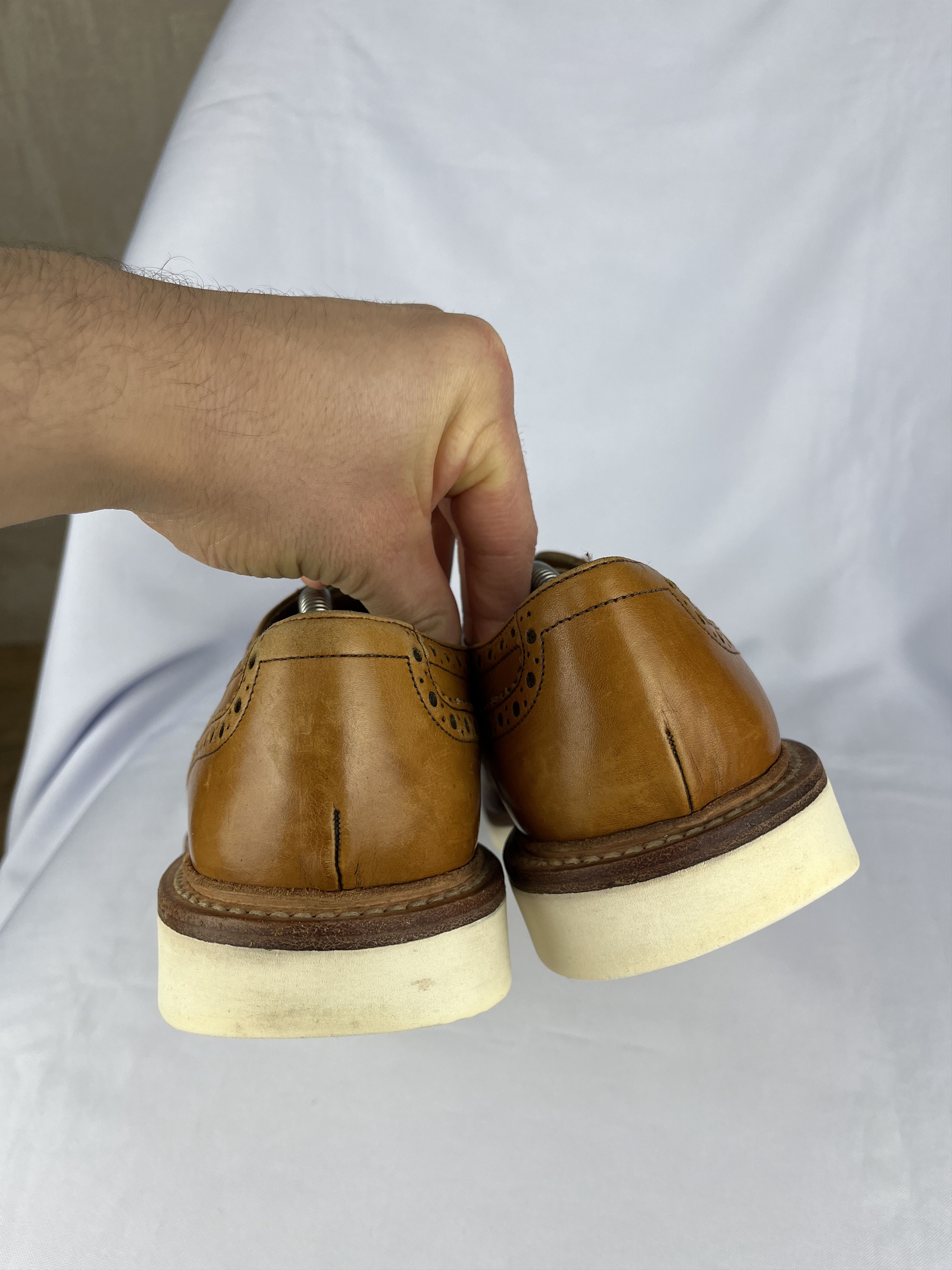 Genuine Leather × Loake Loake Hal Brogue Leather Shoes Size UK 8.5 EU 42.5 CM 27.1 Size US 8.5 / EU 41-42 - 4 Thumbnail
