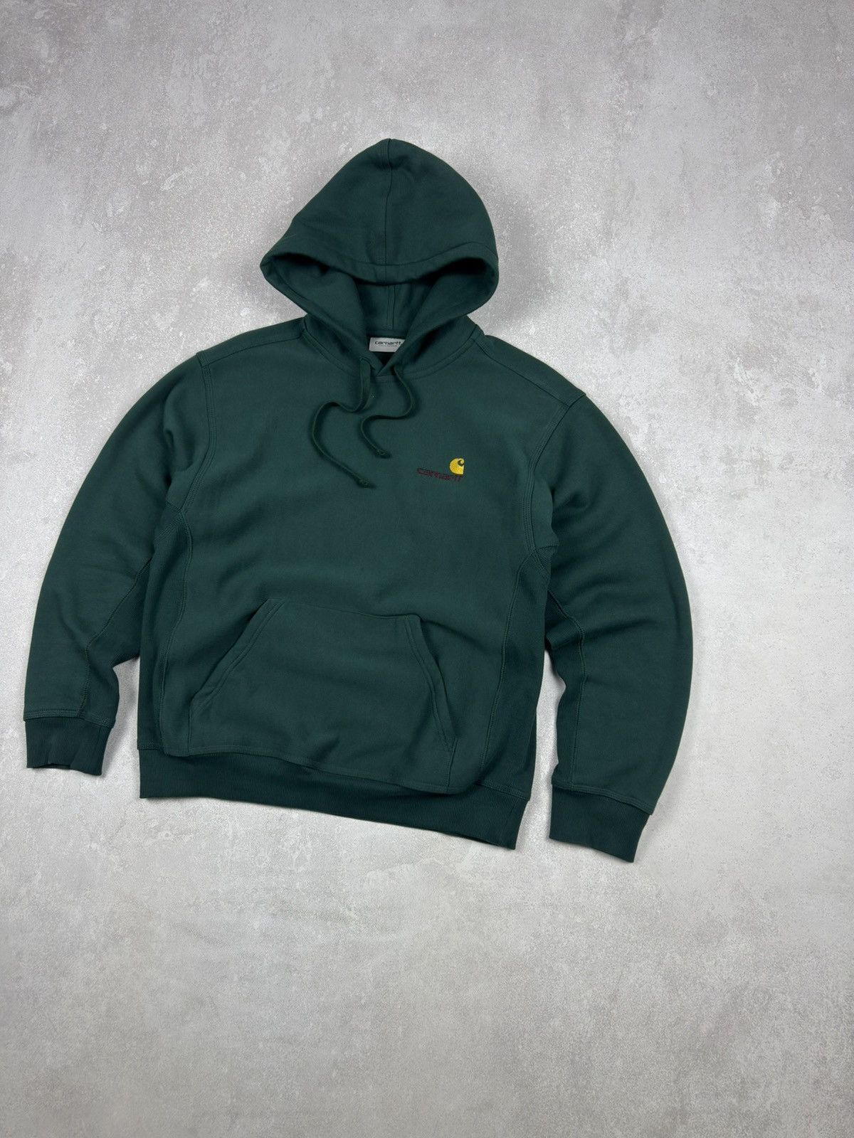 Carhartt Wip Carhartt WIP American Script Sweatshirt Green Hoodie Y2K Size US S / EU 44-46 / 1 - 2 Thumbnail