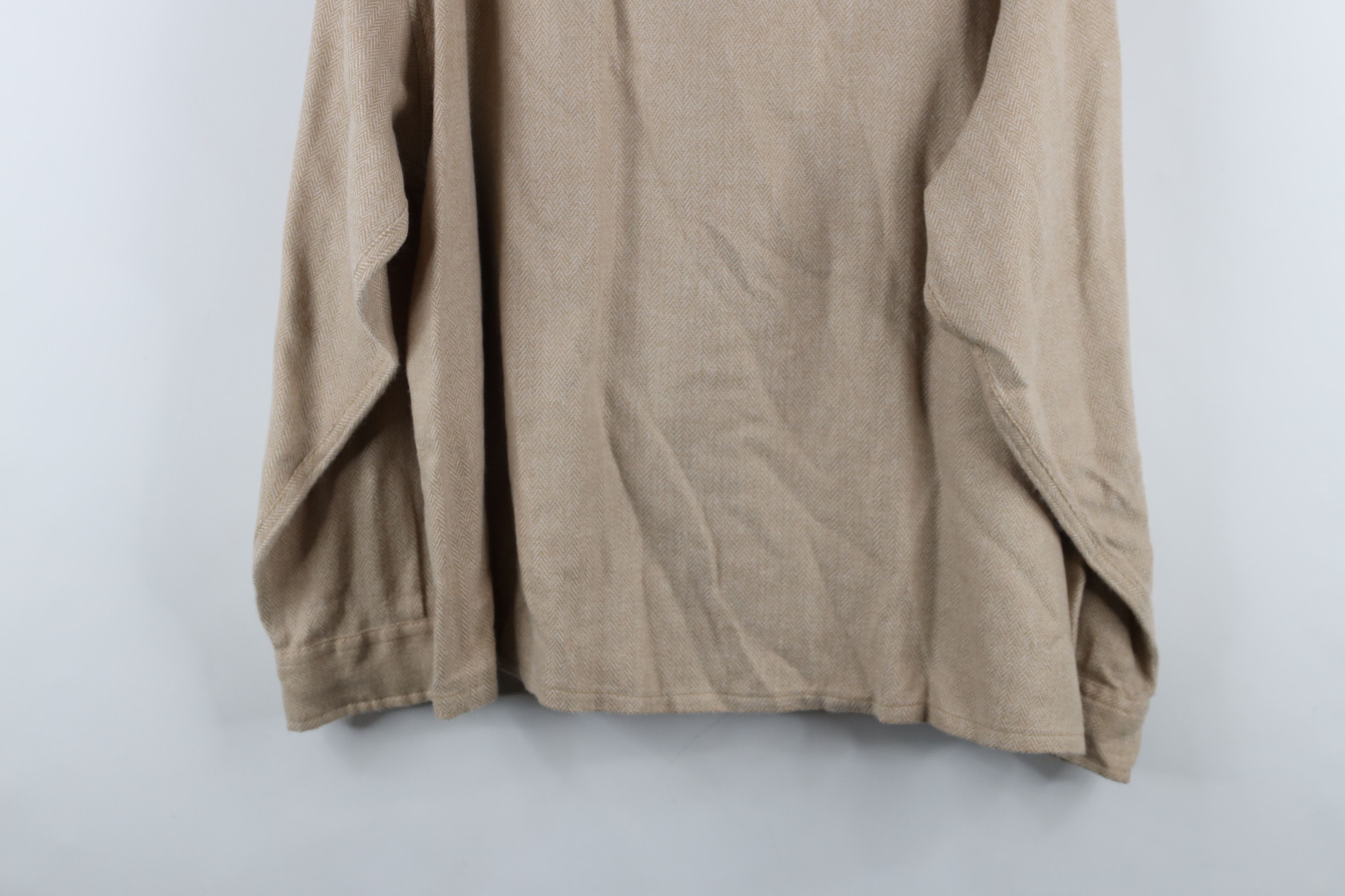 Vintage Vintage 90s Streetwear Herringbone Collared Button Shirt Size US XL / EU 56 / 4 - 12 Thumbnail