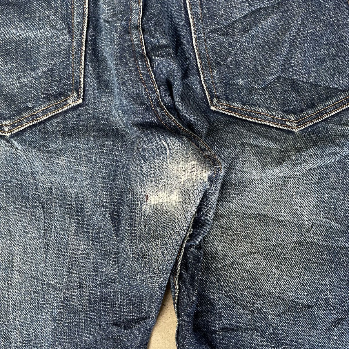 A.P.C. A.P.C. Selvedge Japan Raw Denim Indigo Distressed Jeans APC Size US 36 / EU 52 - 22 Thumbnail